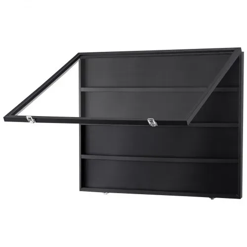 VEVOR Vitrine für Sportkarten in 36 verschiedenen Ausführungen, 77,5x61,7x5,5cm Präsentationsrahmen mit 98 % UV-Schutz PC-Glas abschließbarer Wandschrank für Fußball Basketball Hockey Sammelkarten – Bild 9