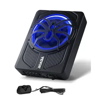 VEVOR Untersitz Auto Subwoofer 440 W 254 mm schlanker Auto Subwoofer unter dem Sitz Subsystem mit eingebautem Verstärker, Hoch-/Niedrigpegel-Eingang und Lautstärkeregler für SUVs Lkws VEVOR Untersitz Auto Subwoofer 440 W 254 mm schlanker Auto Subwoofer unter dem Sitz Subsystem mit eingebautem Verstärker, Hoch-/Niedrigpegel-Eingang und Lautstärkeregler für SUVs Lkws