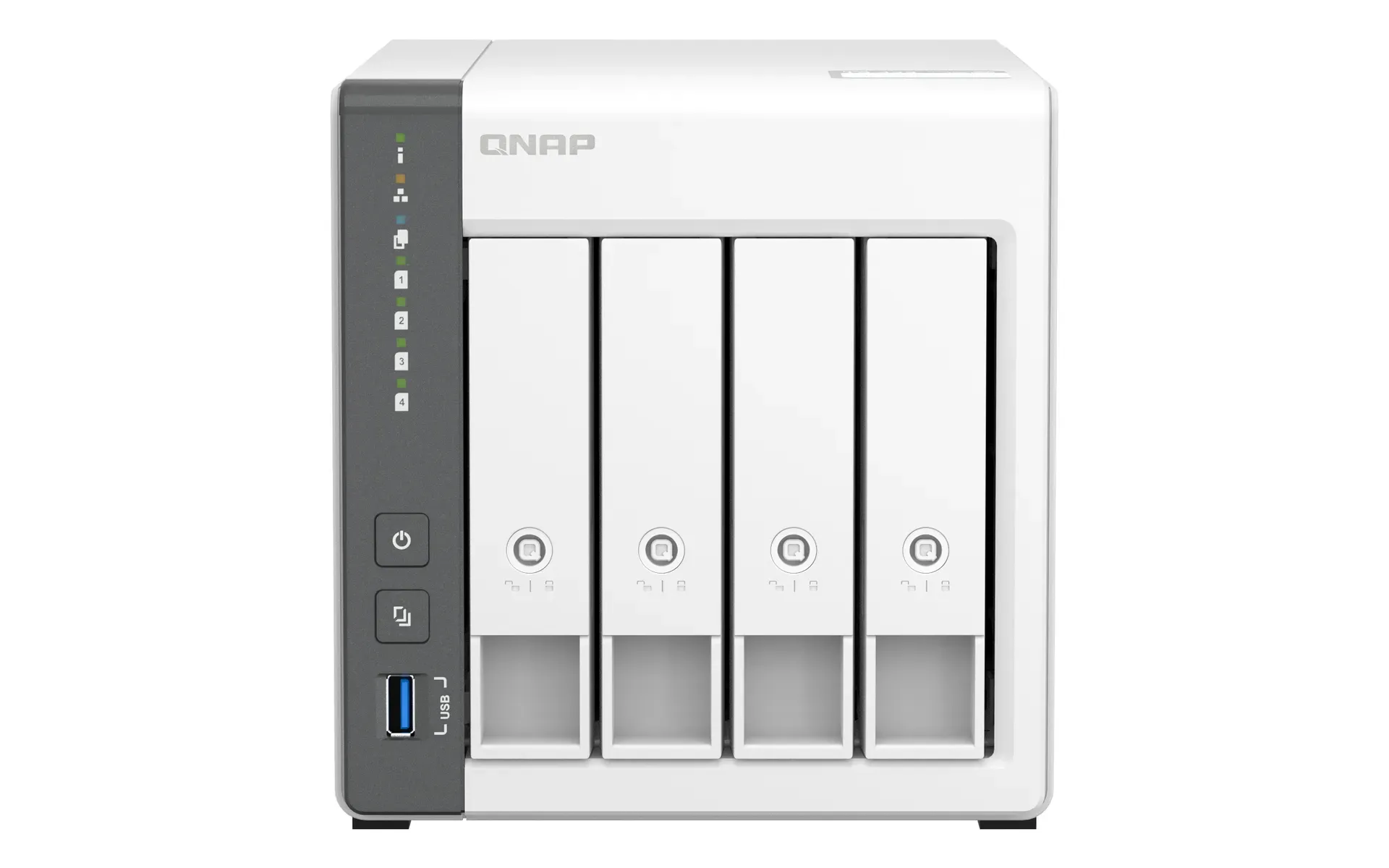 QNAP TS-433 NAS Tower ARM Cortex-A55 4 GB 0 TB QNAP QTS Weiß QNAP TS-433 NAS Tower ARM Cortex-A55 4 GB 0 TB QNAP QTS Weiß