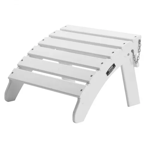 VEVOR Fußstütze für Adirondack-Stühle, 450x500x350 mm, klappbarer Adirondack-Ottomane aus HDPE-Kunststoff, Gartenstuhl weit verbreitet für Außenbereich, Veranda, Pool, Rasen, Hinterhof, weiß – Bild 9