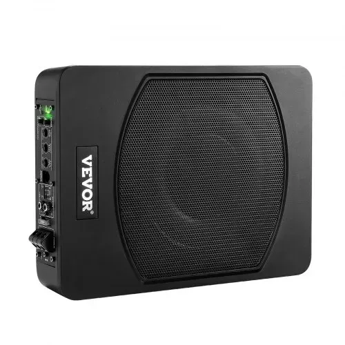 VEVOR Untersitz Auto Subwoofer 240 W 254 mm schlanker Auto Subwoofer unter dem Sitz Subsystem mit eingebautem Verstärker, Hoch-/Niedrigpegel-Eingang und Lautstärkeregler für SUVs Lkws – Bild 9