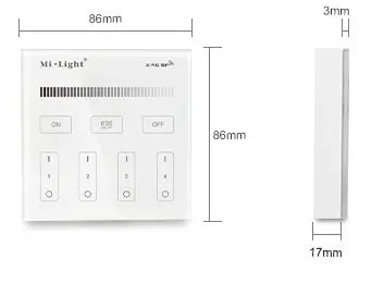MiBoxer B1 LED Fernbedienung Smart Panel single color 4 Zonen – Bild 2