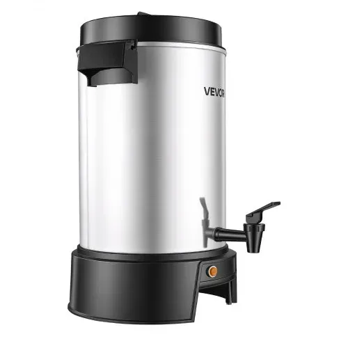 VEVOR Gewerblicher Heißgetränkespender für Kaffee 6,3 L 42 Tassen 1190 W, Heißwasserspender mit Tropffreiem Wasserhahn, Automatischer Temperaturregelung, für Catering, Partys, Kirchen und Restaurants – Bild 8