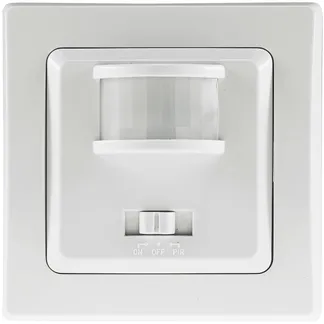 DELPHI Bewegungsmelder 160°, weiß LED geeignet, 250V~, Unterputz, 2-Draht DELPHI Bewegungsmelder 160°, weiß LED geeignet, 250V~, Unterputz, 2-Draht