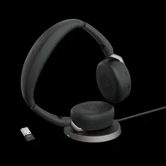 Jabra Evolve2 65 Flex Link380/390a UC Stereo with Charging Stand Jabra Evolve2 65 Flex Link380/390a UC Stereo with Charging Stand