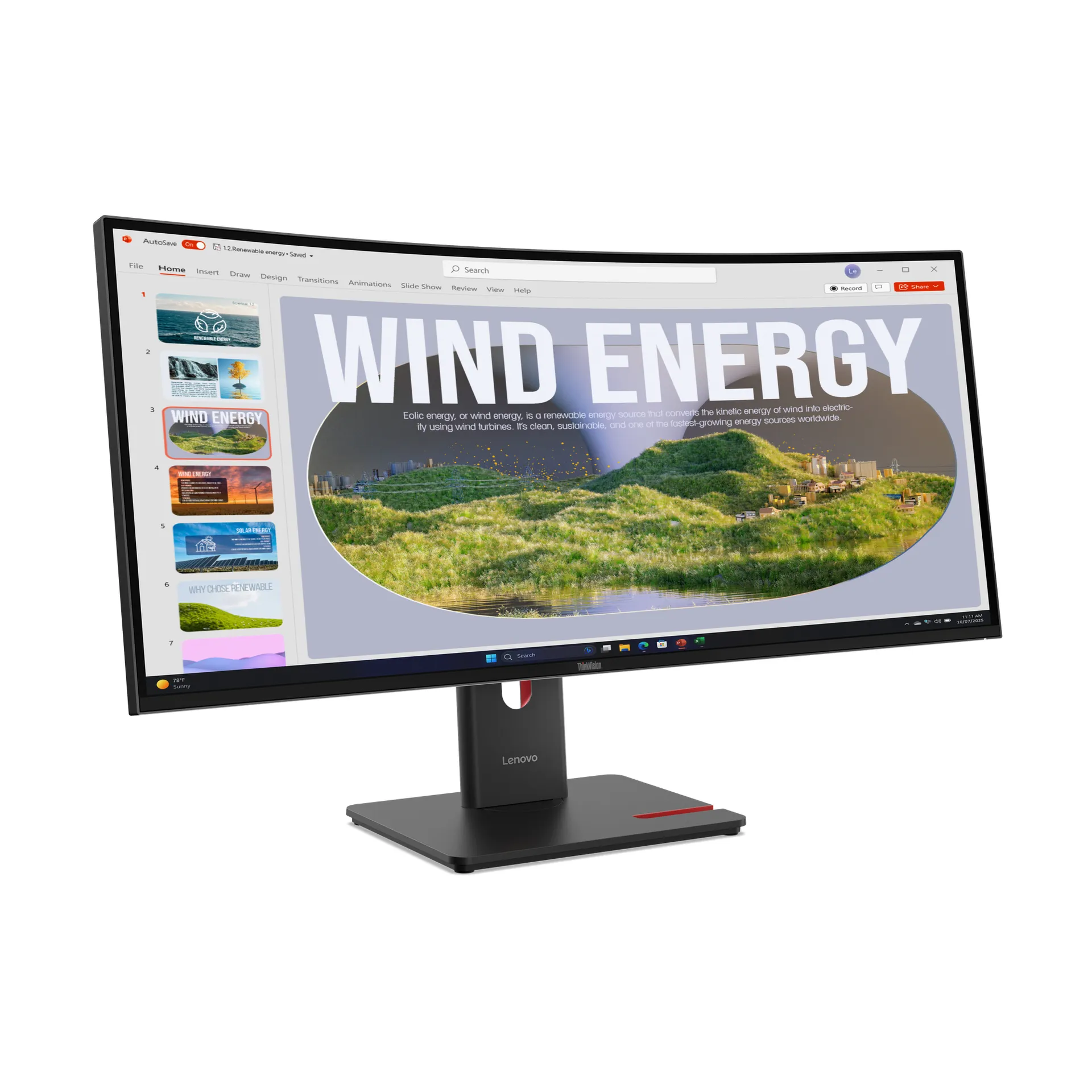 Lenovo ThinkVision T34WD-40 Monitor – Bild 4