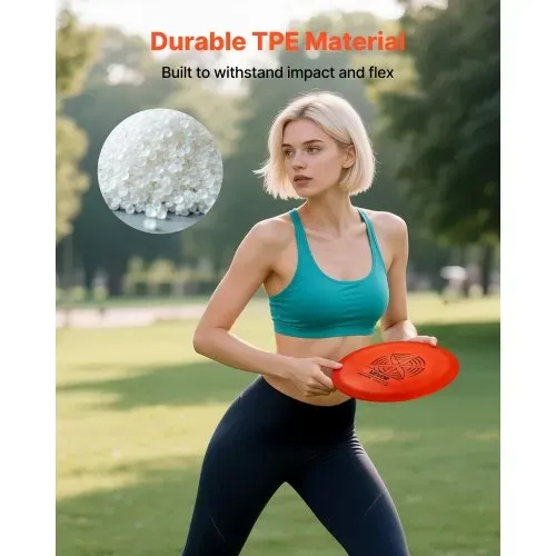 VEVOR Disgolf Set Disc Golf Scheiben (6 + 1 Stk.) für Anfänger, Starter-Set mit Putter, Mid-Range, Driver, inklusive Mini-Marker, tragbarer Rucksack, für Garten Rasen Strand und Park im Freien、 – Bild 2