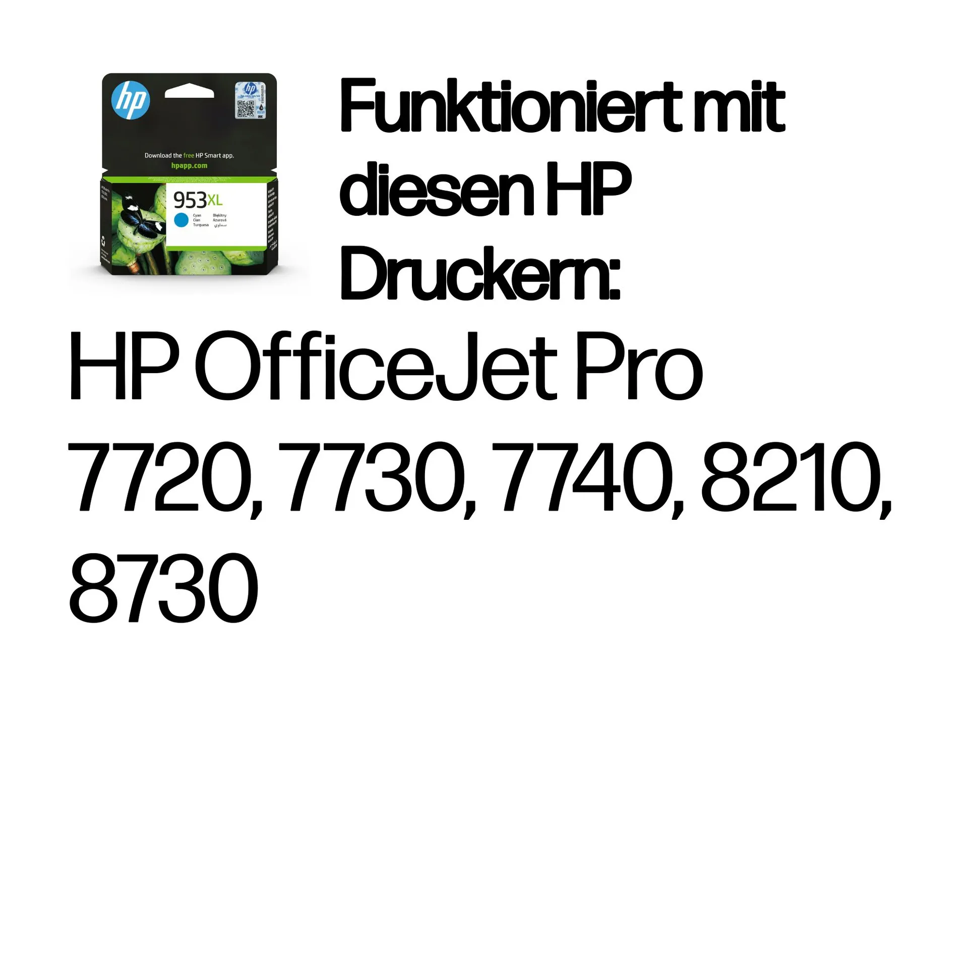 HP 953XL Cyan Original Tintenpatrone mit hoher Reichweite – Bild 2