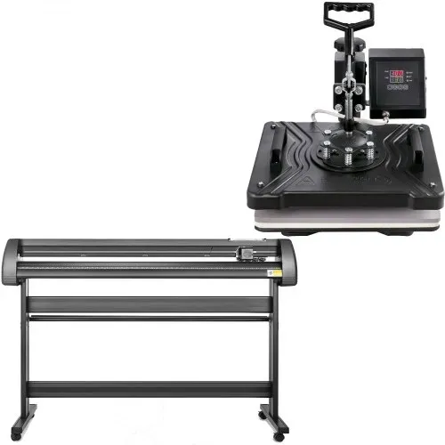 VEVOR 38x30cm Heißpresse maschine 5 In 1 Transferpresse hitzepressemaschine und 1350mm Vinyl Cutter Plotter Cutting Plotter Desktop Machine – Bild 8