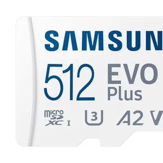 Samsung EVO Plus microSD-Speicherkarte (2024) (inkl. SD Adapter) – 512 GB Samsung EVO Plus microSD-Speicherkarte (2024) (inkl. SD Adapter) – 512 GB