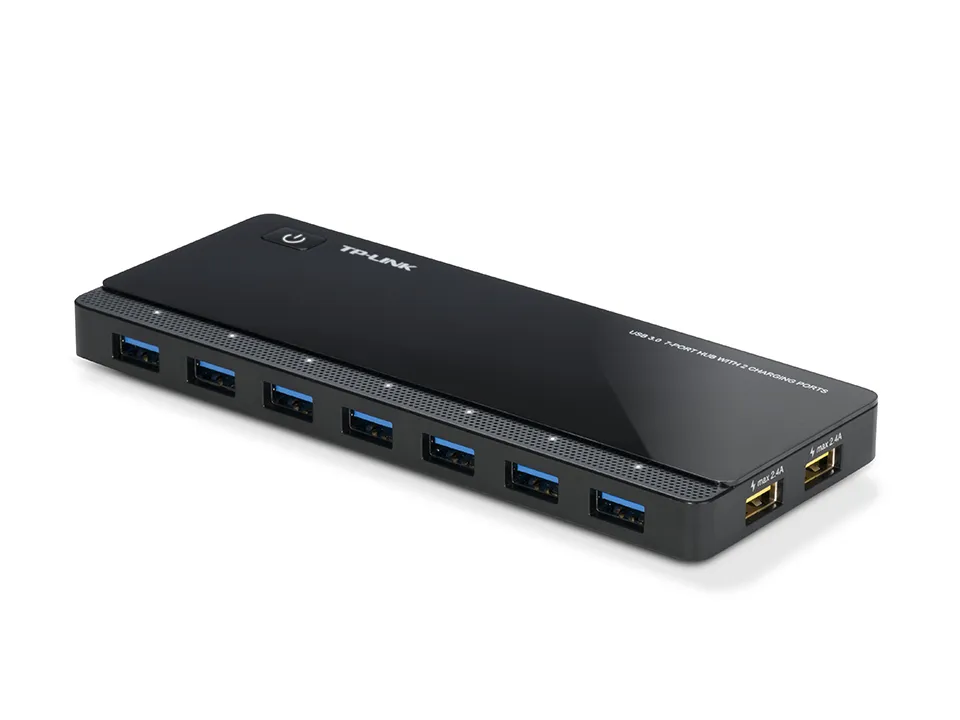 TP-Link UH720 Schnittstellen-Hub USB 3.2 Gen 1 (3.1 Gen 1) Micro-B 5000 Mbit/s Schwarz – Bild 2