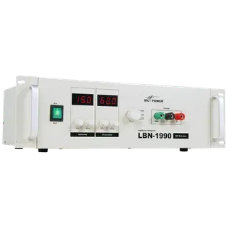 Netzgerät McPower “LBN-1990“ 19“, 3 regelbare Bereiche 0-15V, 0-30V, 0-60V, 900W, max. 60A Netzgerät McPower “LBN-1990“ 19“, 3 regelbare Bereiche 0-15V, 0-30V, 0-60V, 900W, max. 60A