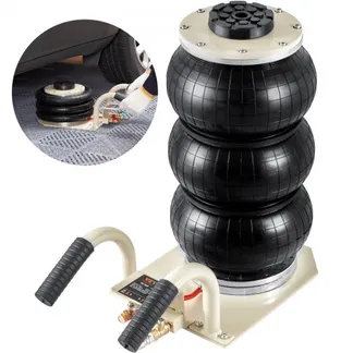 VEVOR Luftwagenheber, 3 t Dreifach-Luftsack, Luftsack-Wagenheber mit sechs Stahlrohren, Hubhöhe bis zu 44,96cm/450mm, 3-5 s Schnellhub-Luftwagenheber, mit seitlichen Griffen für Auto, Garage, Reparatur (weiß) VEVOR Luftwagenheber, 3 t Dreifach-Luftsack, Luftsack-Wagenheber mit sechs Stahlrohren, Hubhöhe bis zu 44,96cm/450mm, 3-5 s Schnellhub-Luftwagenheber, mit seitlichen Griffen für Auto, Garage, Reparatur (weiß)