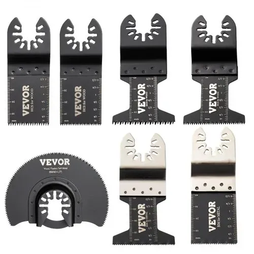 VEVOR 50x Sägeblatter Oszillierendes Zubehör Set HCS+Edelstahl Multitool Segmentsägeblatt 1-3/4 Zoll 1-3/8 Zoll 3-1/2 Zoll Multifunktionswerkzeug Zubehör Set für bevorzugten Werkzeugmarken – Bild 8