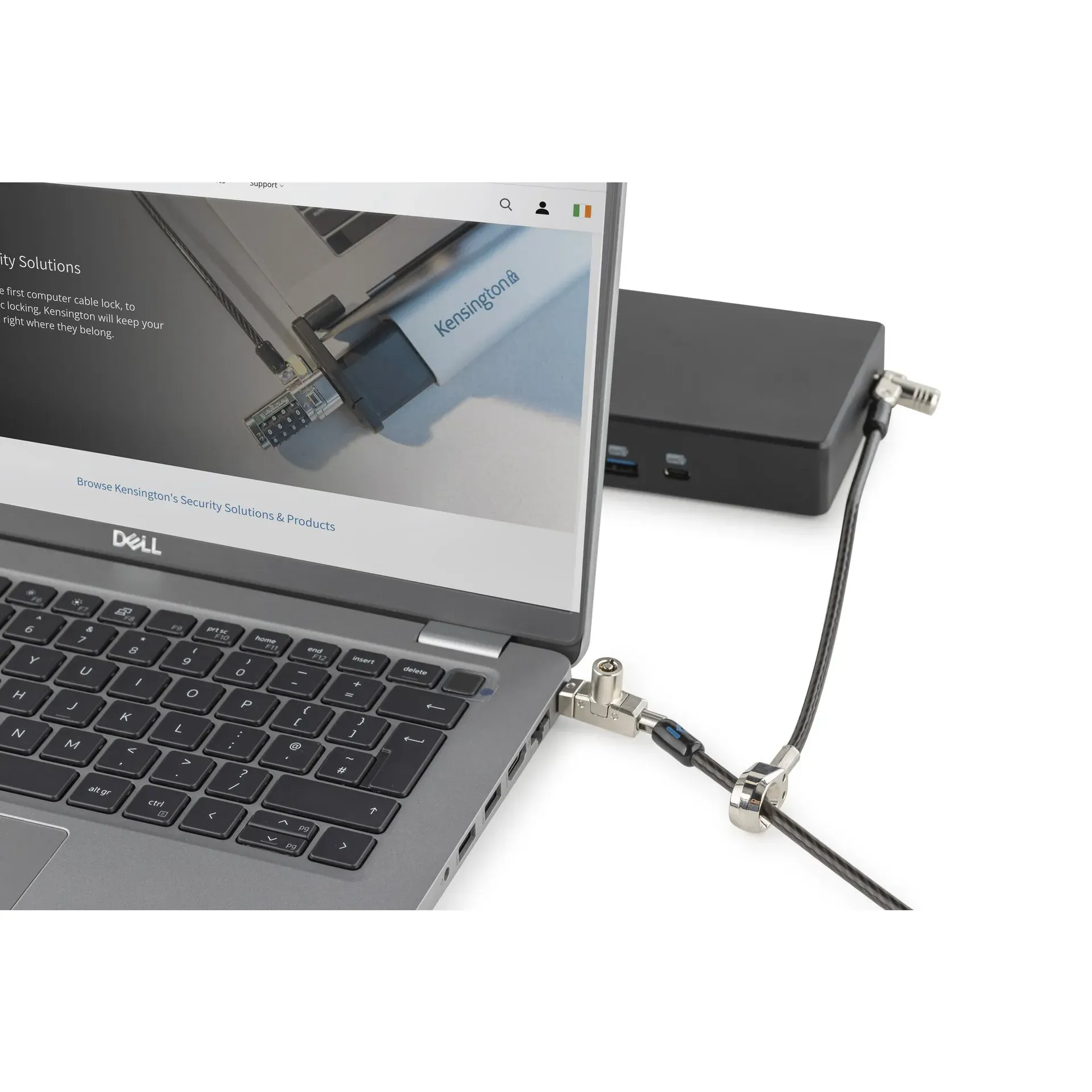 Kensington Slim N17 2.0 Laptopschloss mit zwei Schließköpfen für Wedge-Shaped Security Slots – Bild 7