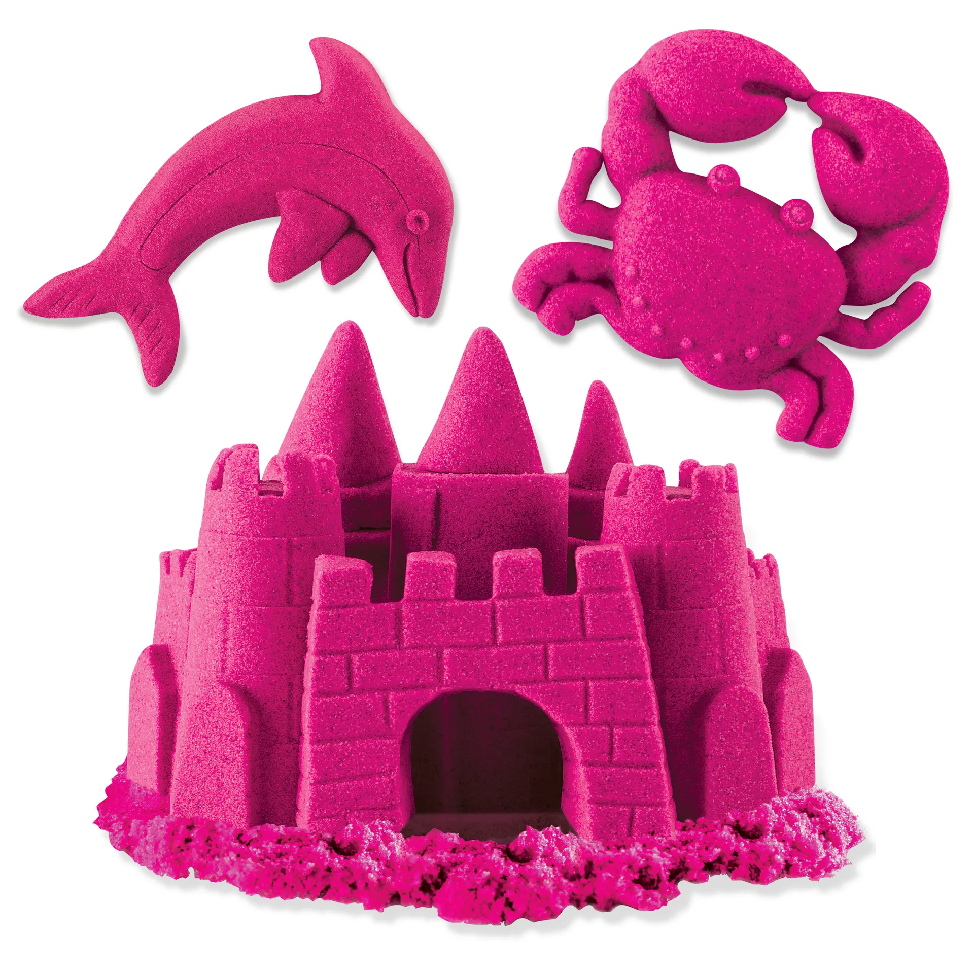 Kinetic Sand - Pinker Sand im Beutel, 907 g, original magischer Sand aus Schweden für Indoor-Sandspiel, wiederverschließbar, für Kinder ab 3 Jahren, fördert Feinmotorik, wiederverschließbar – Bild 6