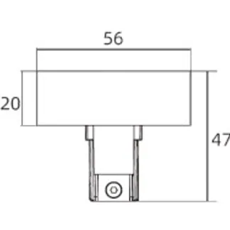 Powergear 3PH ENDKAPPE FÜR DIE EINBAUSCHIENE, Weiß Powergear 3PH ENDKAPPE FÜR DIE EINBAUSCHIENE, Weiß