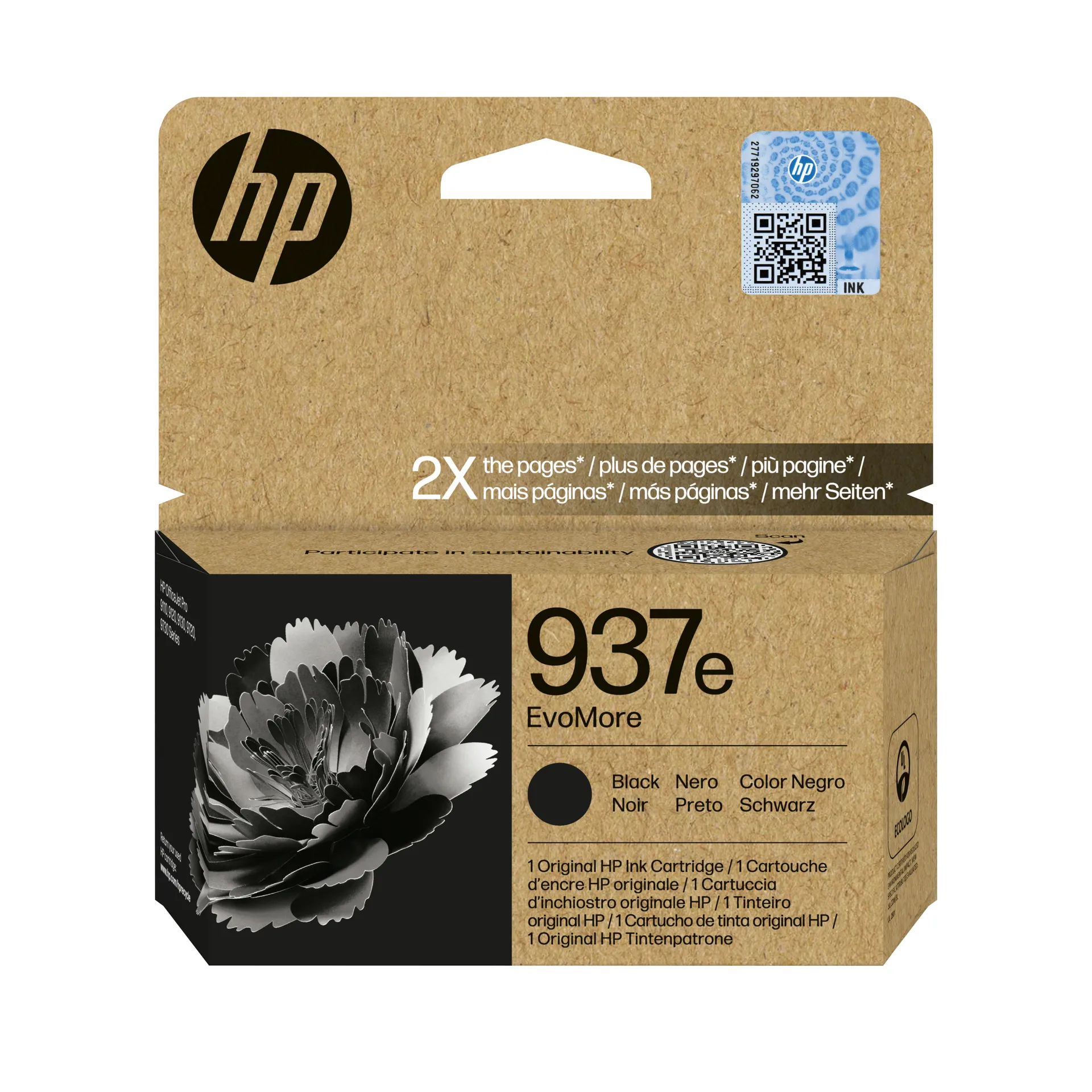 HP 937e EvoMore Schwarz Original Druckerpatrone HP 937e EvoMore Schwarz Original Druckerpatrone
