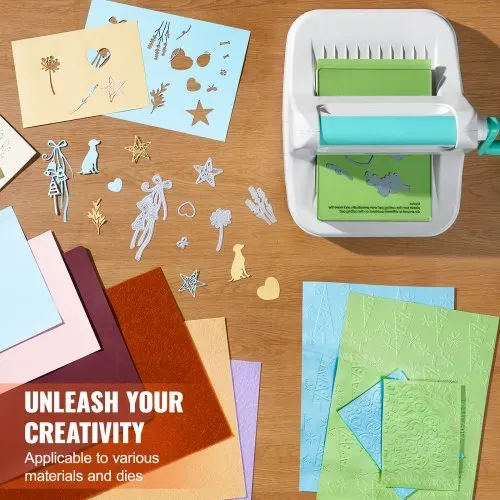 VEVOR Stanz- und Prägemaschine Scrapbooking Prägemaschine 160 mm Öffnungsgröße, My Life Handmade Starter Set, Manuelle Prägemaschine Set DIY Handwerk Karten, Einladungen, Heimdekoration usw. – Bild 4