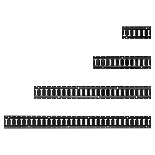 VEVOR E-Track-Zurrschienen-Set, 8er-Pack (1,5/1,2/0,6/0,3 m) E-Track-Schienen, 36-tlg., inkl. 2 Ratschengurten & 8 O-Ringen & 8 Zurrgurten mit D-Ring & 2 Einzelschlitzen & 16 Endkappen – Bild 8