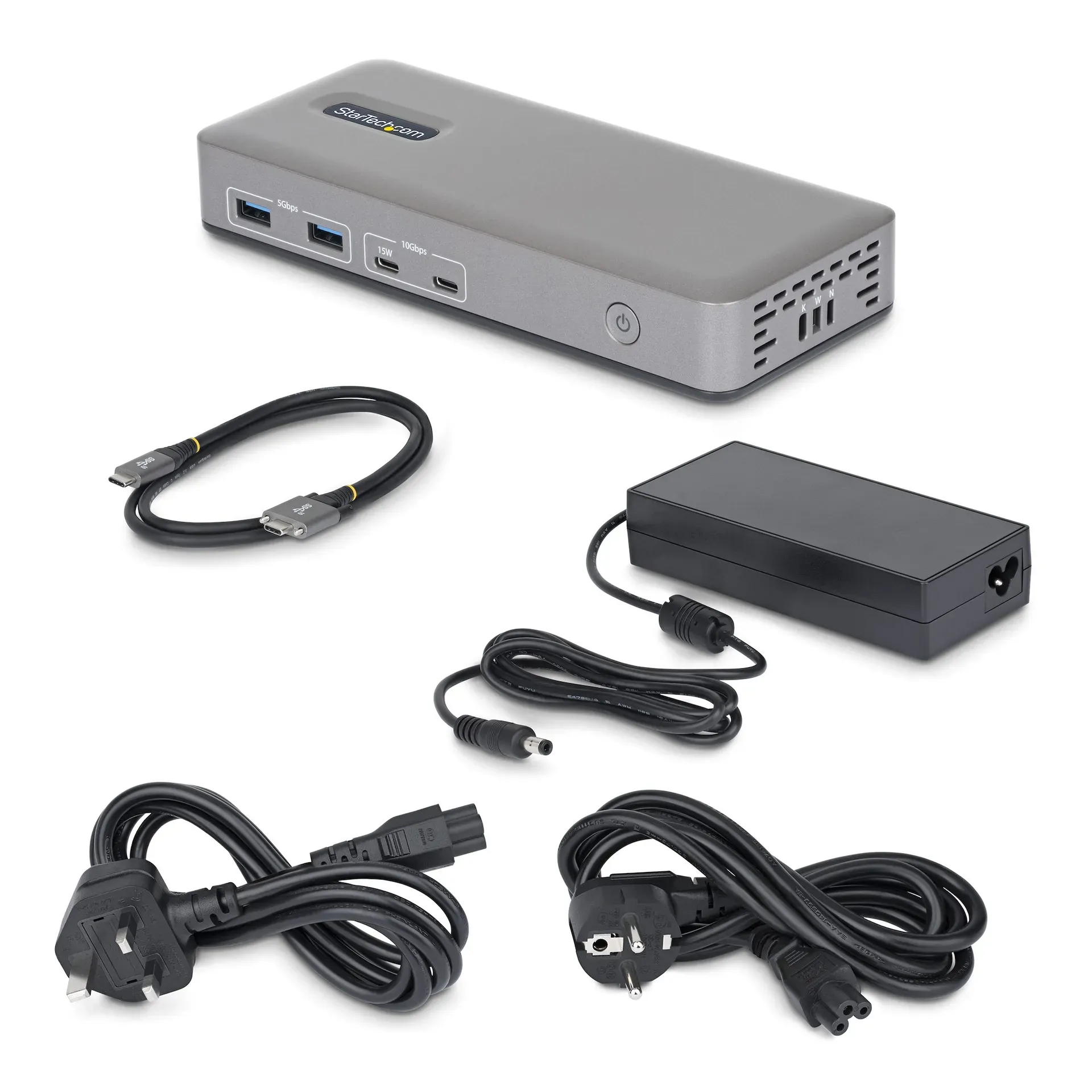 StarTech.com Dual Monitor USB-C Dockingstation, Dual 4K 60Hz HDMI MST Dock, 100W Power Delivery Laptop-Ladung, 1GbE, treiberlos, Multi-Monitor Dock, Windows – Bild 2