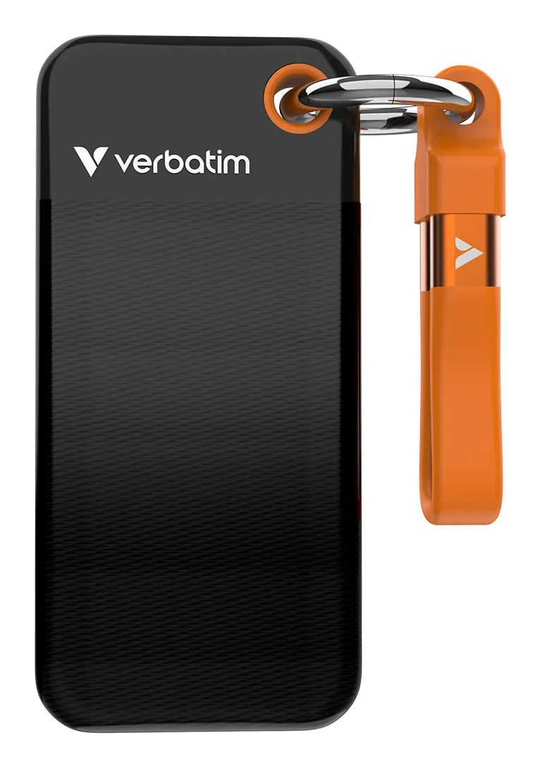 Verbatim Pocket SSD 1 TB USB Typ-C 3.2 Gen 2 (3.1 Gen 2) Schwarz, Orange Verbatim Pocket SSD 1 TB USB Typ-C 3.2 Gen 2 (3.1 Gen 2) Schwarz, Orange