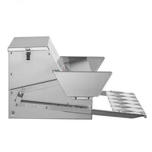 VEVOR Futterautomat 11,3 kg Fassungsvermögen, Hühnerfutterautomat mit Trittklappen & Abschließbarem Deckel, Futterspender aus Verzinktem Stahl, Futtertrog für Hühner, Zwerghühner, Geflügel – Bild 9