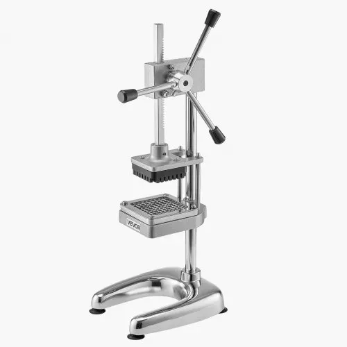 VEVOR kommerzieller Pommes-Frites-Schneider, Gemüseschneider Obstschneider aus Edelstahl mit 3 Ersatzklingen (12,7/9,525/6,35 mm), manueller Kartoffelschneider für Restaurants Café Bistro – Bild 8