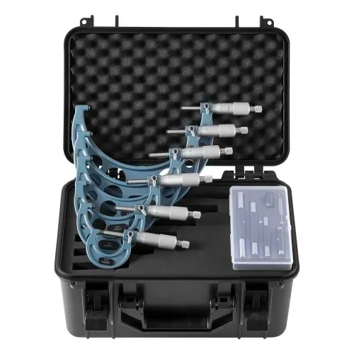 VEVOR Bügelmessschraube 4-tlg. Set, Mikrometer mit Messgenauigkeit von 0,0001/0,0002 Zoll, Messschraube für Metallbearbeitung & Maschinenbau, mit Schutzkoffer, 0-1/1-2/2-3/3-4/4-5/5-6 Zoll – Bild 10
