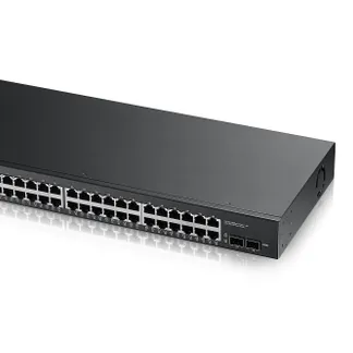 Zyxel Switch smart managed Layer2 50 Port • 48x 1 GbE • 2x SFP • 19″ • GS1900-48 V2 Zyxel Switch smart managed Layer2 50 Port • 48x 1 GbE • 2x SFP • 19″ • GS1900-48 V2