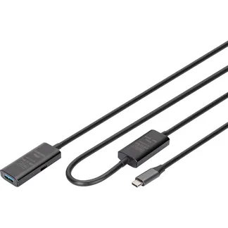 Aktives USB 3.2 Gen 1 Verlängerungskabel, USB-C Stecker > USB-A Buchse Aktives USB 3.2 Gen 1 Verlängerungskabel, USB-C Stecker > USB-A Buchse