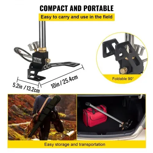 VEVOR Dreistufige Hochdruckluftpumpe 4500psi, Handpumpe Tragbare 30MPa, Luftpumpe Hochdruck Fahrradpumpe Luftpumpe für E-Bike Mountainbike Rennrad Komplettes Zubehör – Bild 4