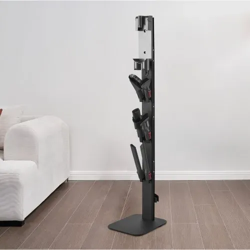 VEVOR Staubsaugerständer 32x26x126cm, kompatibel mit Dyson G5 V15 V12 V11 V10 V8 V7 V6 Serie Standstaubsaugern & Zubehör, Bodenständer, Halterung mit 6 Haken & rutschfesten Fußpolstern, schwarz – Bild 7