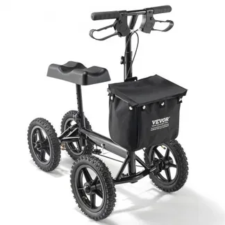 VEVOR Knieroller,Knie-Walker aus Aluminium mit höhenverstellbarer Lenkstange und Kniepolster, 30 cm Geländeräder, Doppelbremsen, Bein-Rehabilitationsroller für Knöchel- und Fußbrüche, 160 kg VEVOR Knieroller,Knie-Walker aus Aluminium mit höhenverstellbarer Lenkstange und Kniepolster, 30 cm Geländeräder, Doppelbremsen, Bein-Rehabilitationsroller für Knöchel- und Fußbrüche, 160 kg