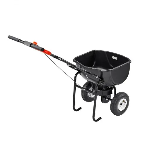 VEVOR Streuwagen, 27 kg Fassungsvermögen, Düngestreuer, Saatgutstreuer 0–3 m Streubreite, Schleuderstreuwagen mit 20 cm Luftreifen, als Aussaathilfe oder Düngerwagen – Bild 10