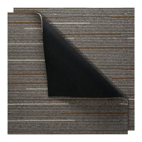 VEVOR Teppichfliesen 609,6 x 609,6 x 6 mm, 24er-Pack, modularer Teppichboden mit Fläche von 9 m², Teppich Bodenbelag, einfacher DIY-Austausch für Wohnzimmer und Büro, Dunkelbraun – Bild 8