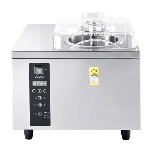 VEVOR Gewerbliche Eismaschine für Gelato 500 W, 5 L/h, Eiscrememaschine mit 2,8 L Edelstahlzylinder (304) & Selbstreinigendem LED-Bedienfeld & Hoher Produktivität für Snackbars Restaurants – Bild 8