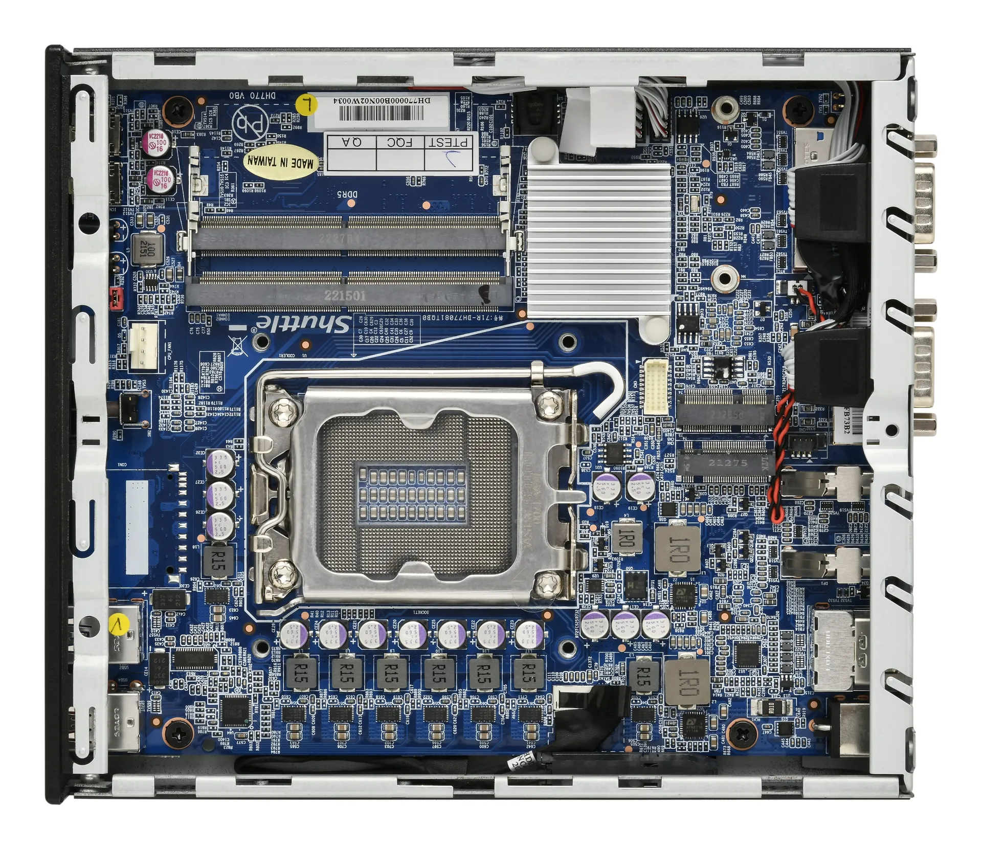 Shuttle Slim PC DH770 , S1700, 2x HDMI, 2x DP , 2x 2.5G LAN, 2x COM, 8x USB, 1x 2.5", 2x M.2, 24/7 Dauerbetrieb, inkl. VESA – Bild 6