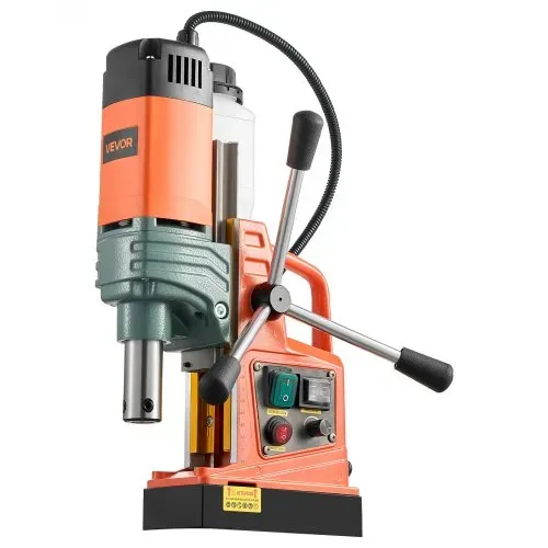 VEVOR Magnetbohrmaschine, 1450-W-Motor, 50 mm Kernbohrdurchmesser, 13000 N Magnetkraft, Elektrische Kernbohrmaschine mit 6 Kernbohrern, Variable Drehzahl, Bohrmaschine für Metalloberflächen – Bild 8
