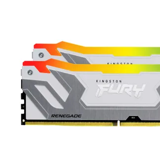Kingston Technology FURY 48GB 8800MT/s DDR5 CL42 CUDIMM (2er-Kits) Renegade RGB Weiß Kingston Technology FURY 48GB 8800MT/s DDR5 CL42 CUDIMM (2er-Kits) Renegade RGB Weiß