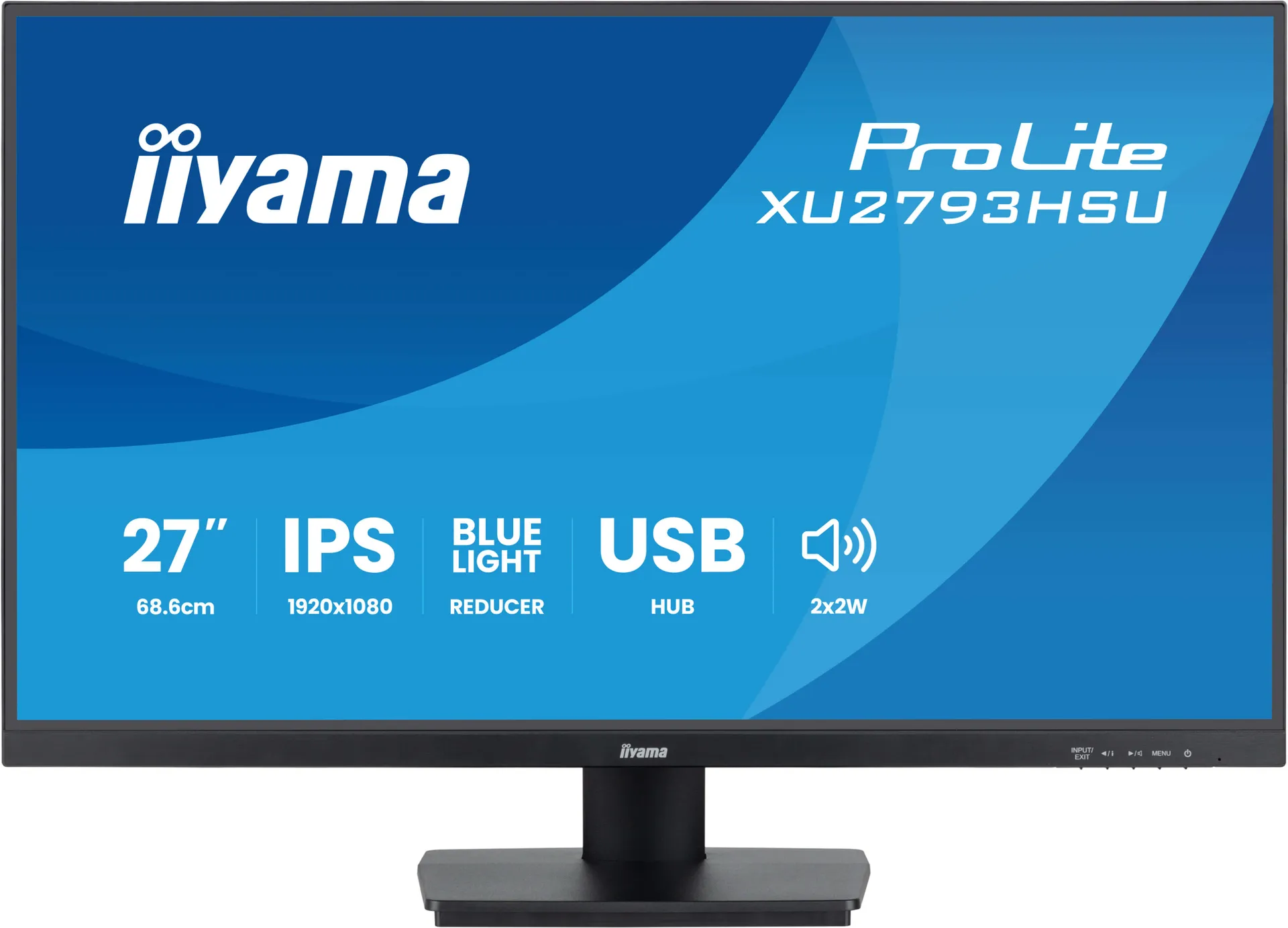 iiyama ProLite 27" (68.5 cm) Monitor mit IPS-Panel-Technologie, USB-Hub und 100Hz Bildwiederholfrequenz – Bild 3