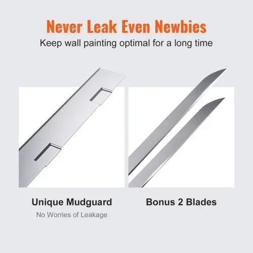 VEVOR Drywall Flat Box Finishing Mud Box 25,4 cm Wall Compound Putty 2 Bonus Blades – Bild 4