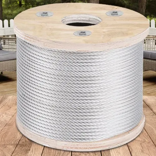 VEVOR 304 Edelstahlkabel 3/16 Zoll 7 x 19 Stahldrahtseil 250 Fuß Stahlkabel für Geländer, Terrassendielen, DIY-Balustraden – Bild 7