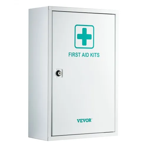 VEVOR Erste-Hilfe-Schrank mit 3 Ablagen, Medizinschrank 1000-teilig-Set, Wandmontierter Arzneischrank, OSHA & ANSI 2015 (Klasse A), Notfall-Medizinbox aus Metall, für Unternehmen und Baustelle VEVOR Erste-Hilfe-Schrank mit 3 Ablagen, Medizinschrank 1000-teilig-Set, Wandmontierter Arzneischrank, OSHA & ANSI 2015 (Klasse A), Notfall-Medizinbox aus Metall, für Unternehmen und Baustelle