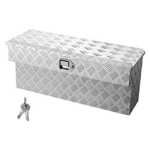 VEVOR Werkzeugkasten für Ladefläche, Aluminium-Staukasten mit Profilmuster, Aufbewahrung-Organizer mit Schloss & Schlüssel, ideal für Lkw, Pickup, Wohnmobil, Anhänger, 864x305x390 mm VEVOR Werkzeugkasten für Ladefläche, Aluminium-Staukasten mit Profilmuster, Aufbewahrung-Organizer mit Schloss & Schlüssel, ideal für Lkw, Pickup, Wohnmobil, Anhänger, 864x305x390 mm