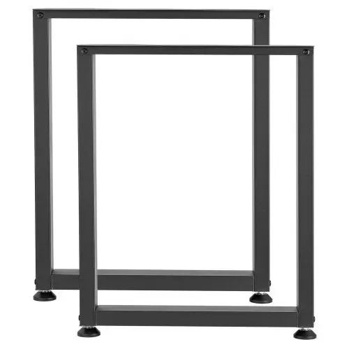 VEVOR Tischkufen aus Vierkantprofilen 2er-Set 600x750 mm, Tischuntergestell max. 1000 kg, Tischbeine, Möbelfüße, Tischgestell, Tischfüße für Schreibtische, Couchtisch, Esstische, Schwarz – Bild 8