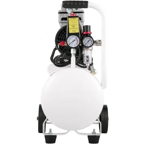 VEVOR Flüsterkompressor 25 L, Leise Ölfrei Kompressor 750 W, Ölfrei Luftkompressor 60 dB, Druckluftkompressor, Silent Druckluft Kessel 165 L / min Abgasvolumen, mit Eingebautem Abluftventilator – Bild 10