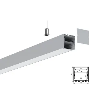 Synergy 21 LED U-Profil 200cm, ALU3535 silber Synergy 21 LED U-Profil 200cm, ALU3535 silber
