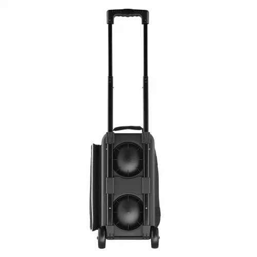 VEVOR Bowlingballtasche für 2 Bälle mit Doppelrollen & separatem Fach für Schuhe (bis US-Größe 16) & übergroßer Zubehörtasche, einziehbarer Griff lässt sich auf 105 cm ausziehen Schwarz + Weiß – Bild 8