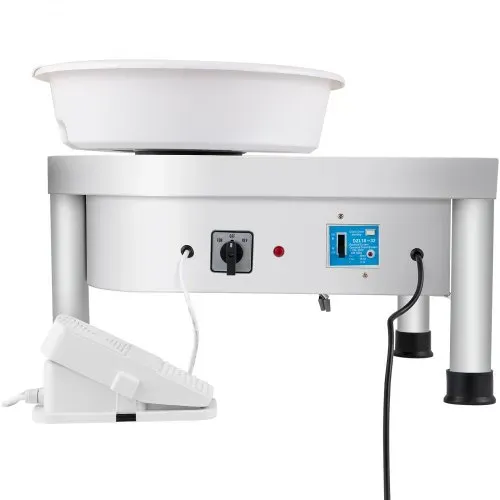 VEVOR Ceramic Wheel Machine 280W Electric Pottery 25cm Keramik Radmaschine 220V Radmaschine DIY verstellbare Füße mit Sculpting Set Elektrische Töpferscheibe Maschine mit Fußpedale und Waschbecken – Bild 10